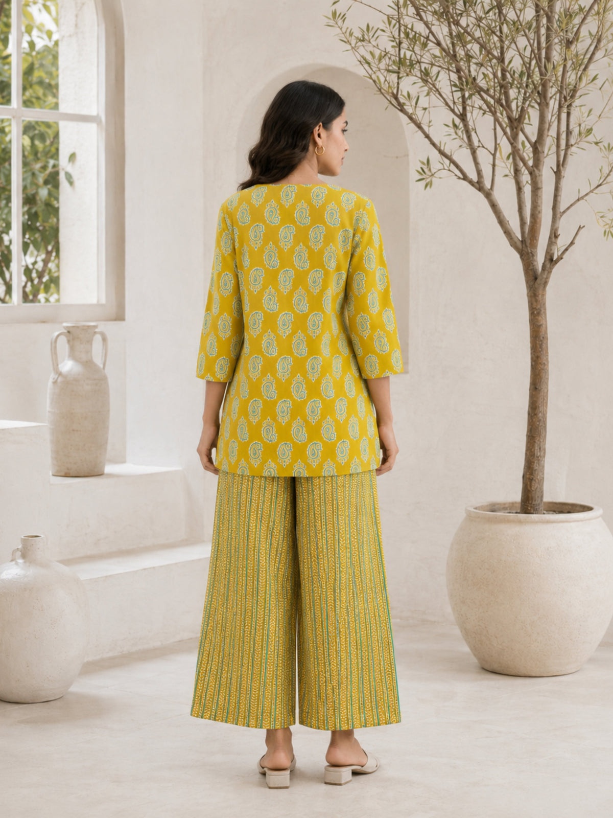 Bright Yellow Cotton Loungewear